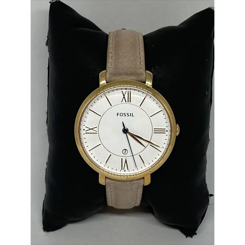 Fossil Jacqueline ES3988 Women's Blush Leather Analog Dial Quartz Watch MP369
